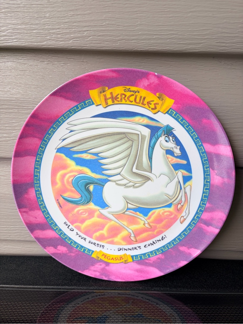 Vintage 1997 McDonald's Disney's "Pegasus" Melamine Collector’s Plate/Hercules